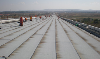 Lucrări de hidroizolații la poduri și pasaje, autostrada A2 București - Constanța, tronson 2, cantitate 32.000 mp